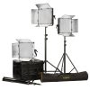 Kit with 3 x ID1000-v2 Lights, Yokes, and Gold Mounting Plates