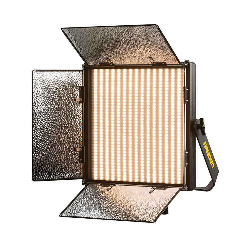 Rayden Half x 1 Bi-Color (3200K-5600K) 2-Point Panel LED Light Kit w/ Gold  & V-Mount Battery Plate - Ikan