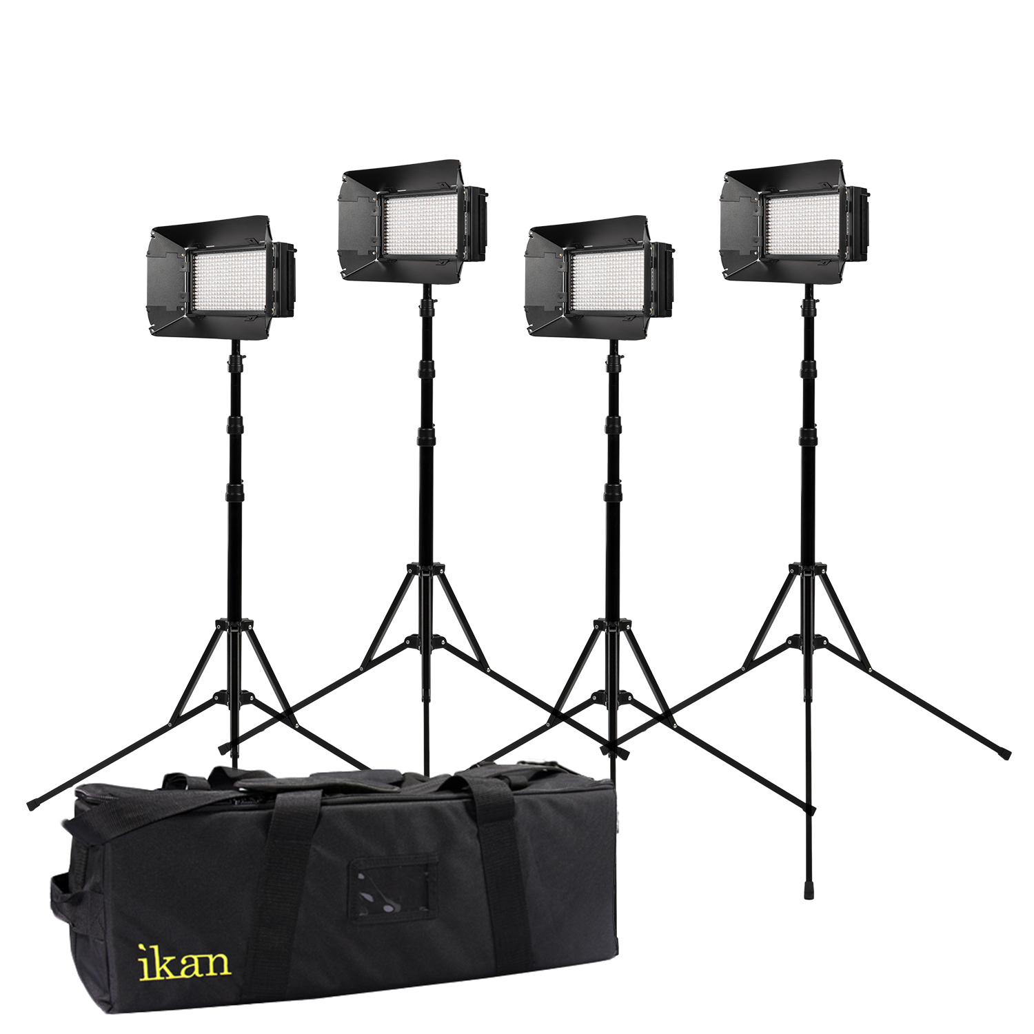 Rayden Daylight 5-Point LED Light Kit w/ 5x RW5 Includes Gold & V-Mount  Battery Plates, Stands, and Bags - Ikan