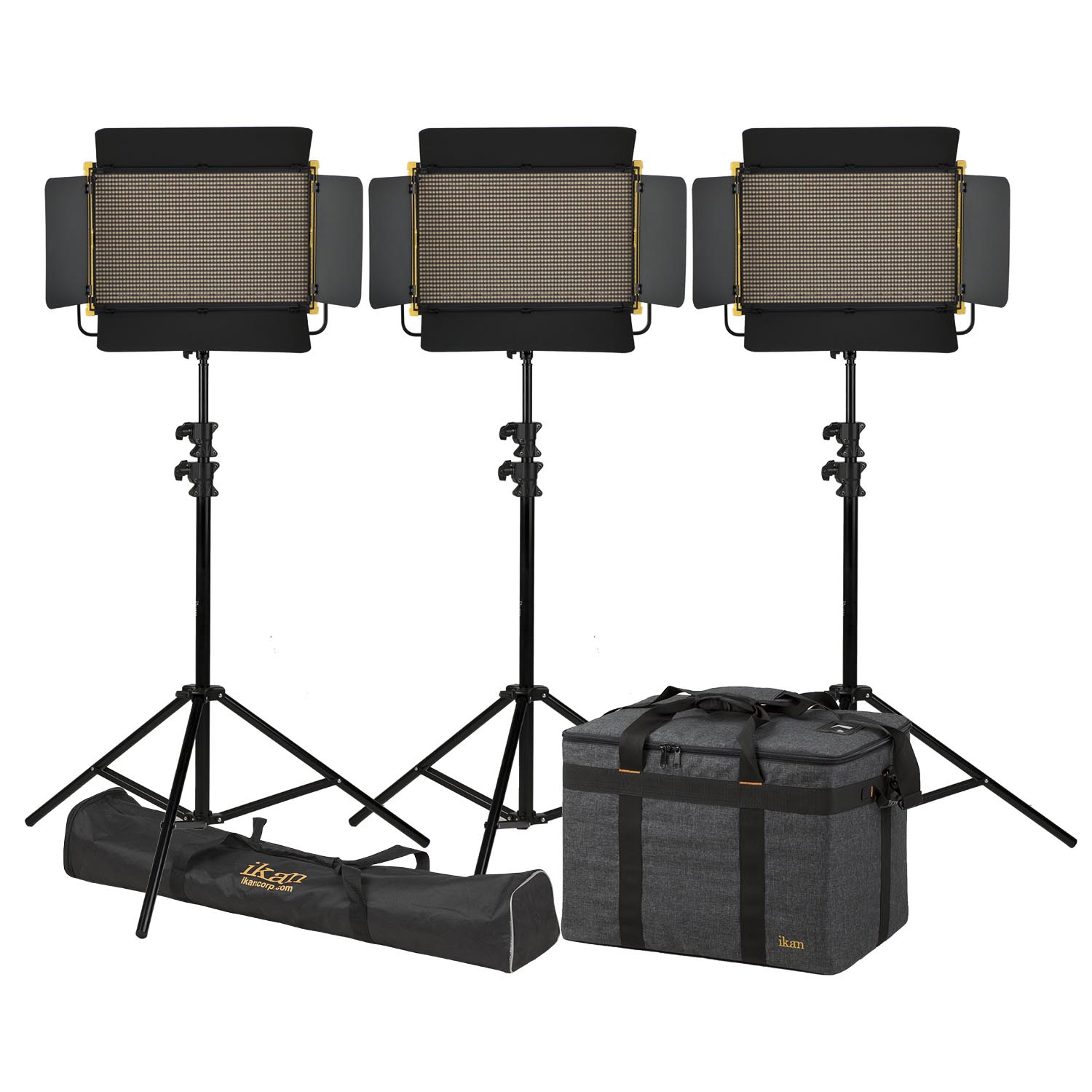 Næb glide afregning Onyx 1 x 2 Bi-Color 3-Point LED Light Kit with 3x OYB15 Includes Stands and  Bags - Ikan