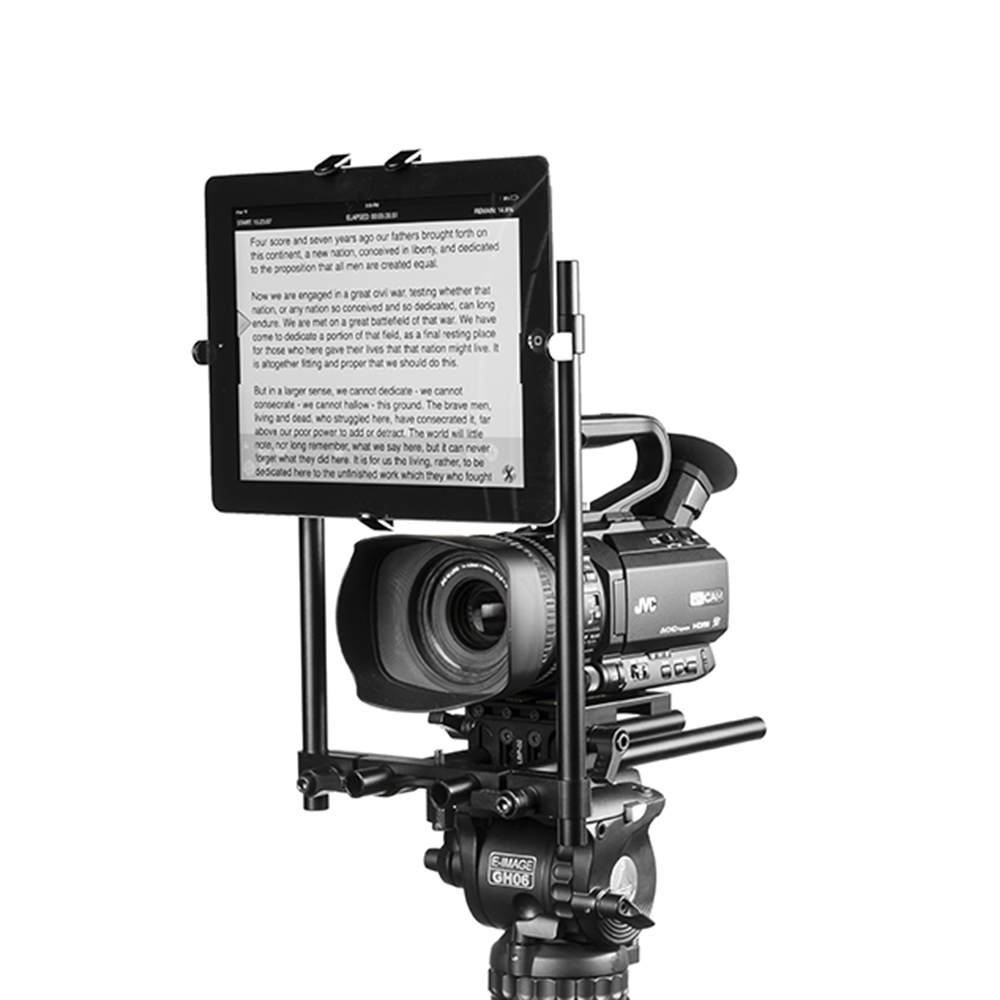 Above-the-Lens Universal Tablet Teleprompter
