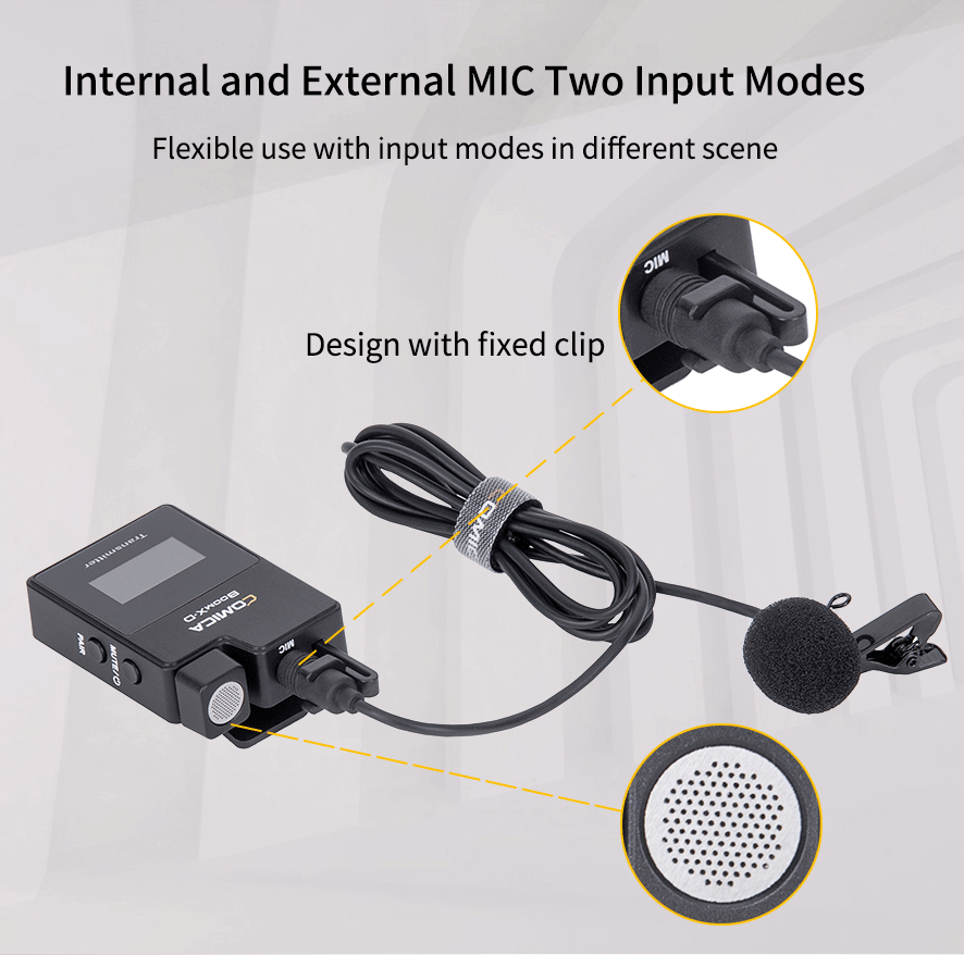 MICROFONO WIRELESS SENZA FILI PORTATILE RICEVITORE 2,4GHZ MIC08 MAXTEC