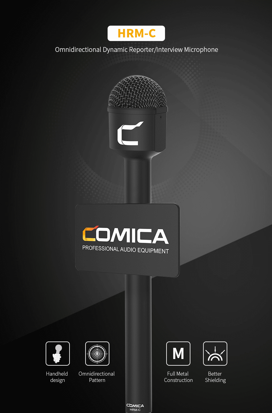 COMICA - hrm-c reporter / interview microphone