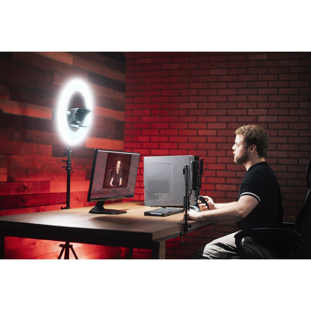 HomeStream™ Smartphone Teleprompter for DSLR & Mirrorless Cameras w/ 18