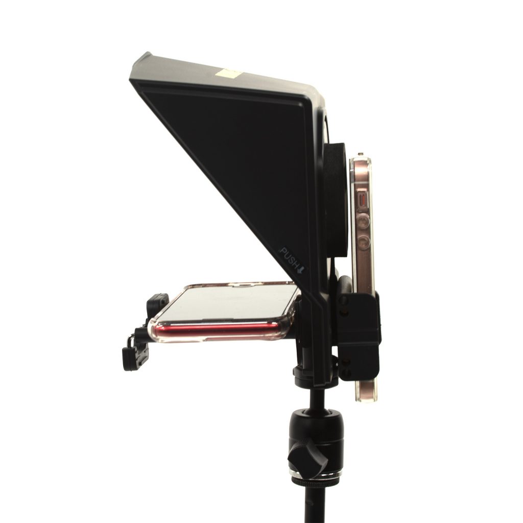 HomeStream™ Smartphone Teleprompter for DSLR, Mirrorless Cameras, or Smartphones w/ Desktop