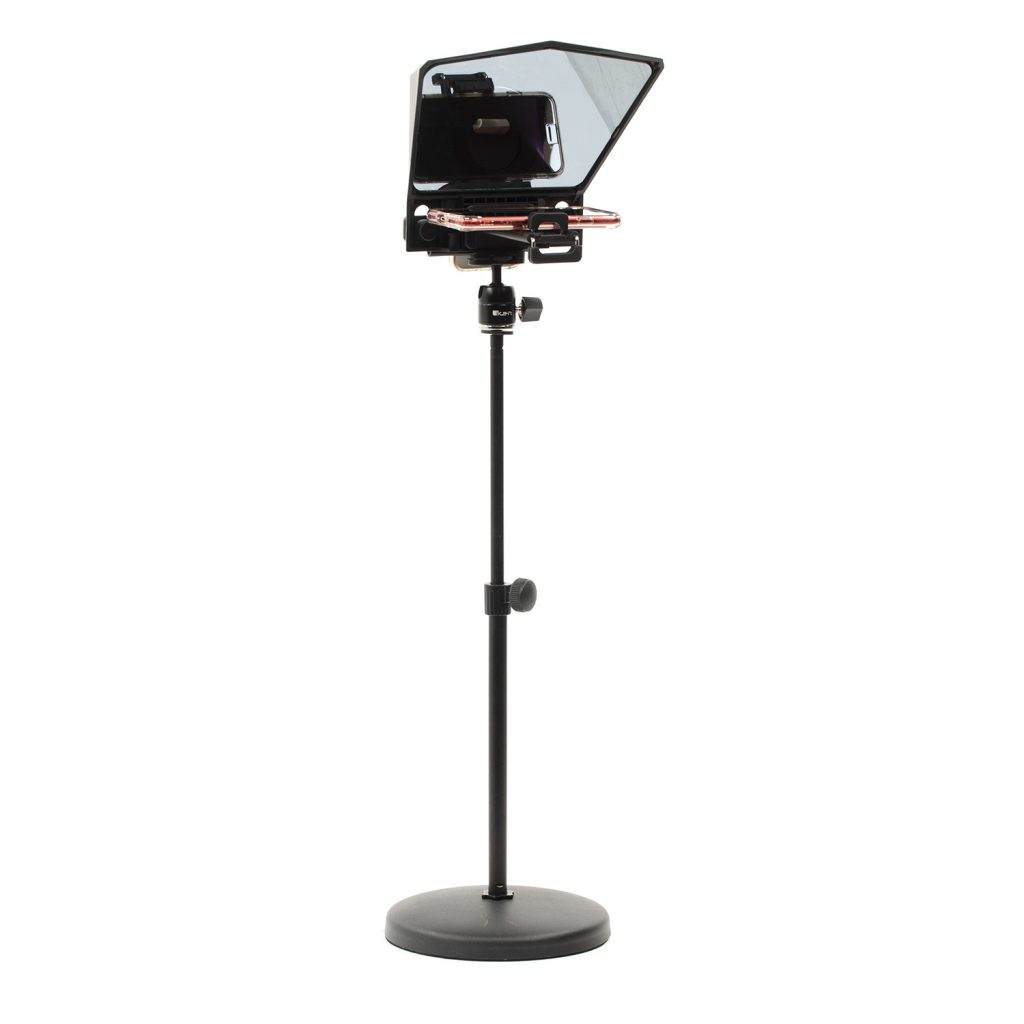 HomeStream™ Smartphone Teleprompter for DSLR, Mirrorless Cameras, or Smartphones w/ Desktop