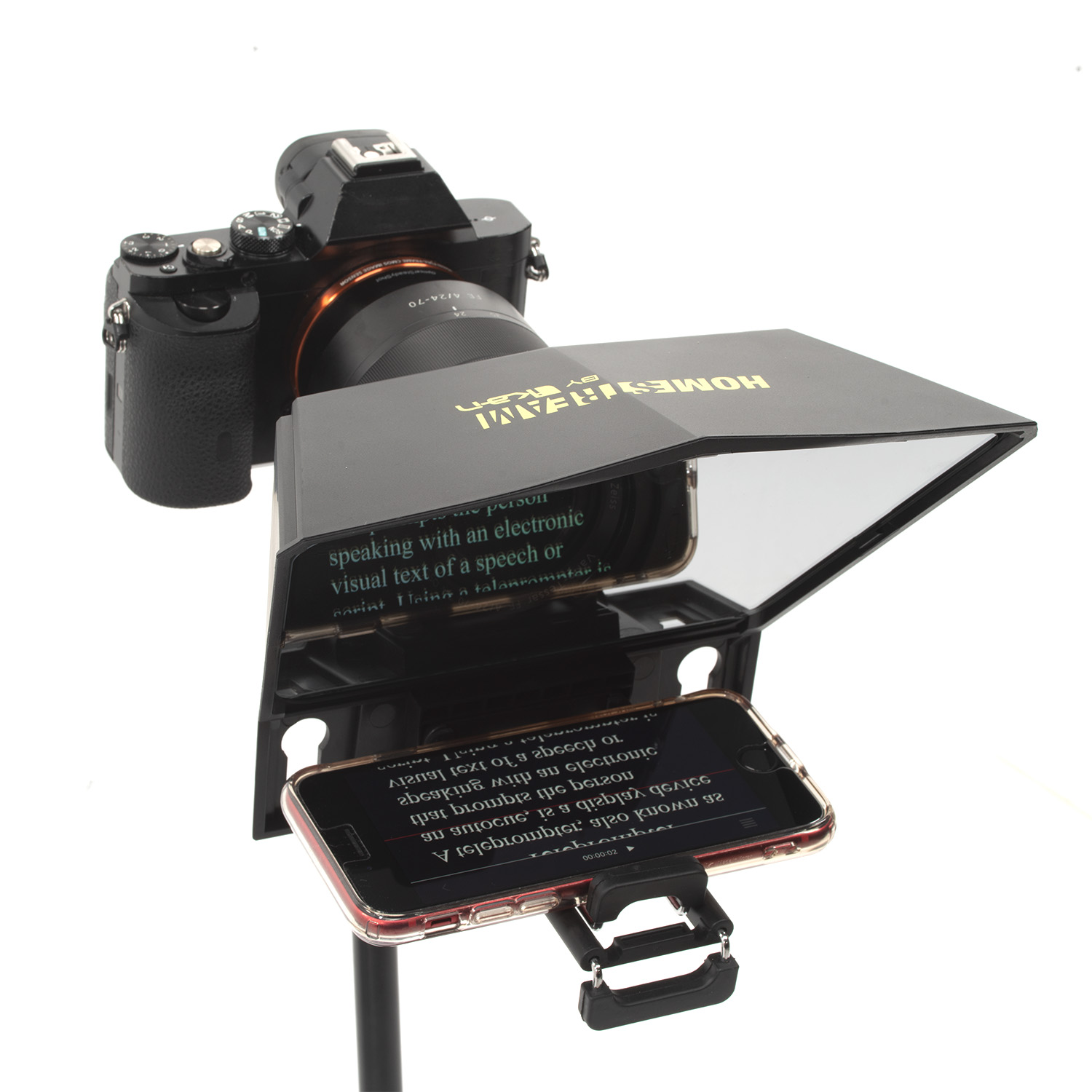 webcam teleprompter