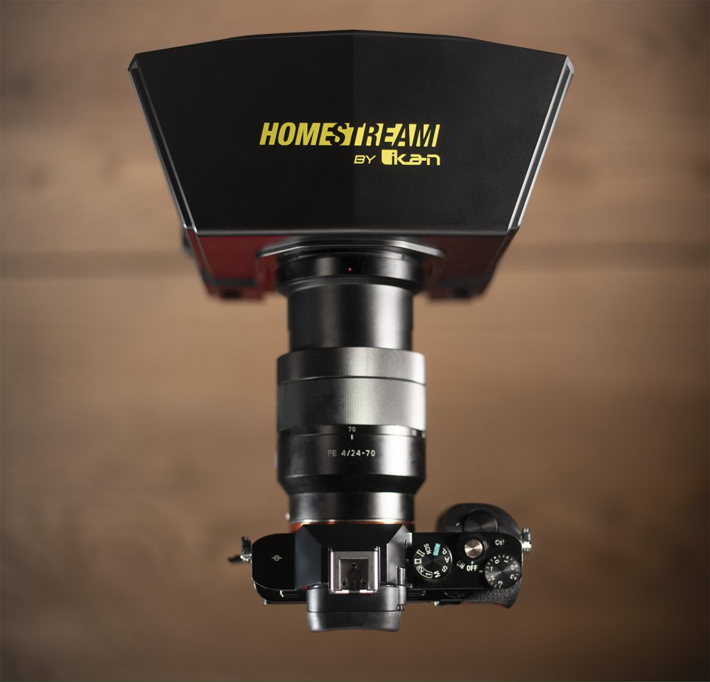 HomeStream™ Smartphone Teleprompter for DSLR & Mirrorless Cameras w/ 18