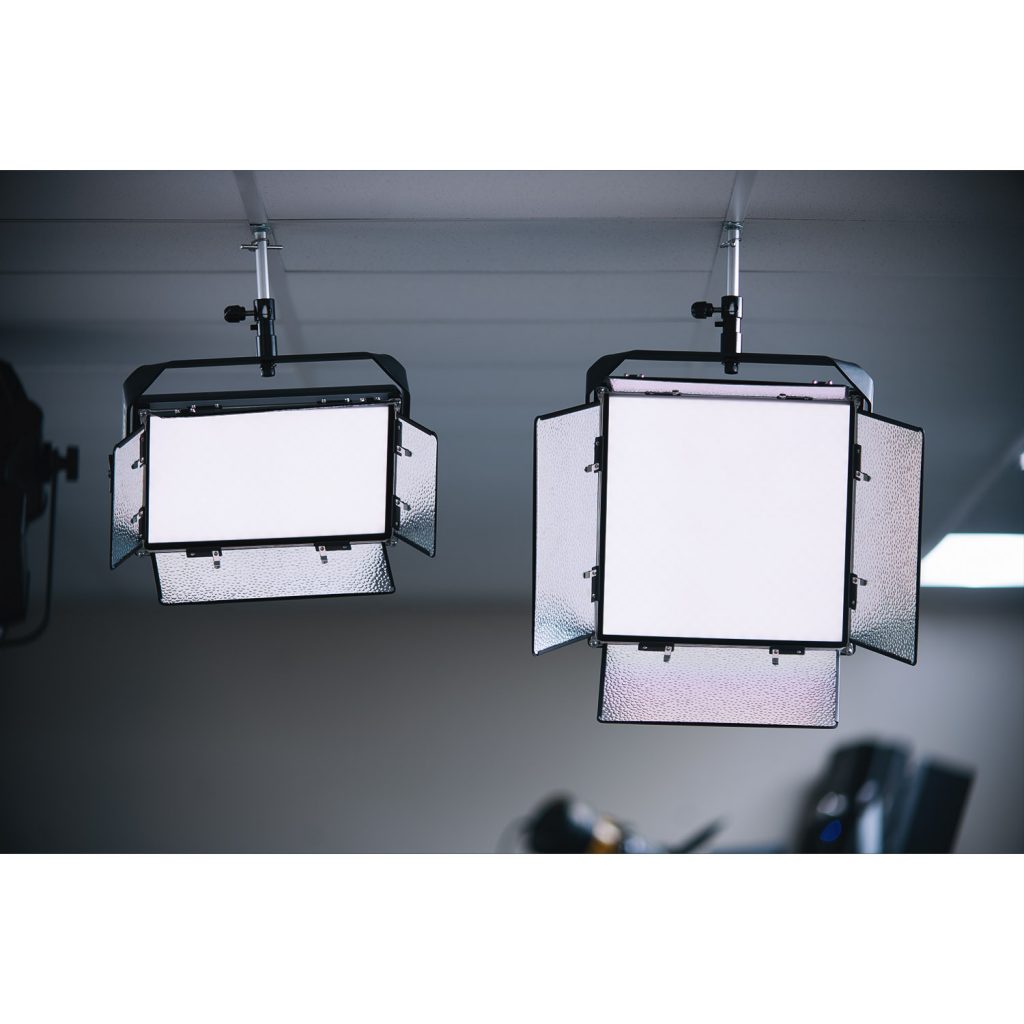 Drop Ceiling Mount Studio Chromakey Light Kit with 1x1 Softlight Panel ...