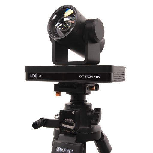 Aluminum Tripod with Rising Center Column and Quick Release Plate for PTZ  Cameras