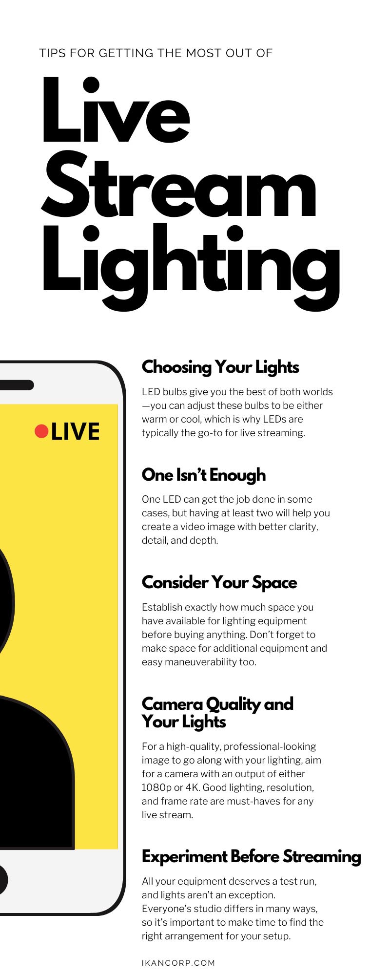 Tips for Getting the Most Out of Live Stream Lighting