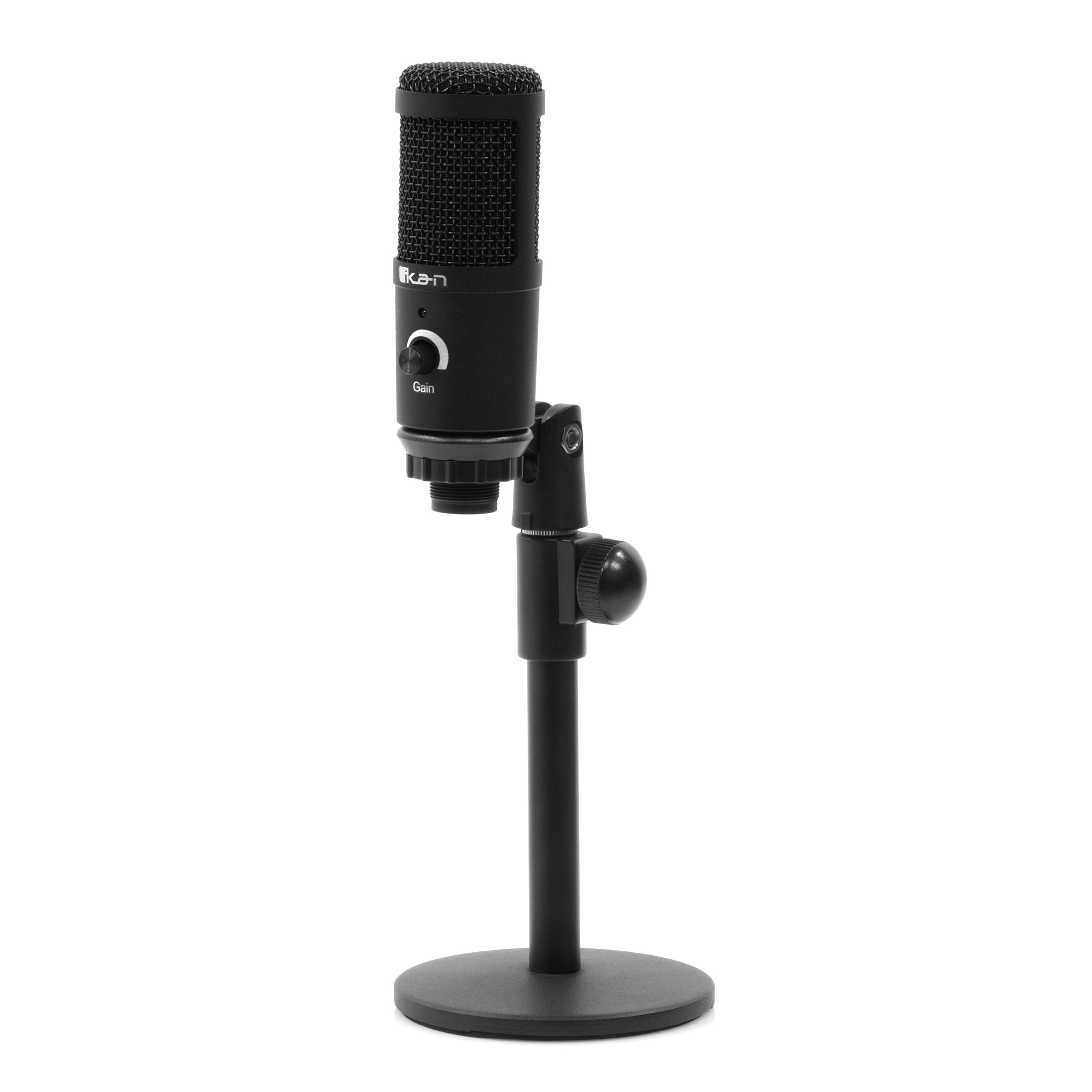HomeStream™ Condenser Cardioid w/ Gain and Height-Adjustable Stand - Ikan