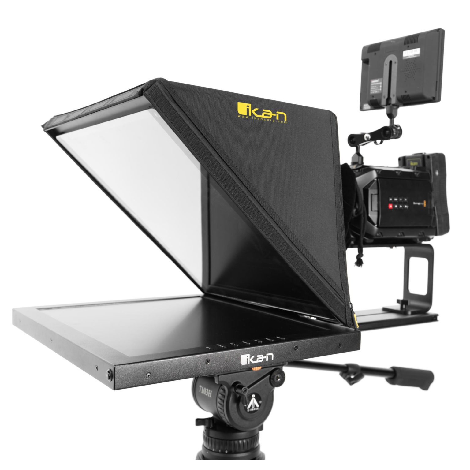 Professional 19" High Bright Beam Splitter Teleprompter Ikan