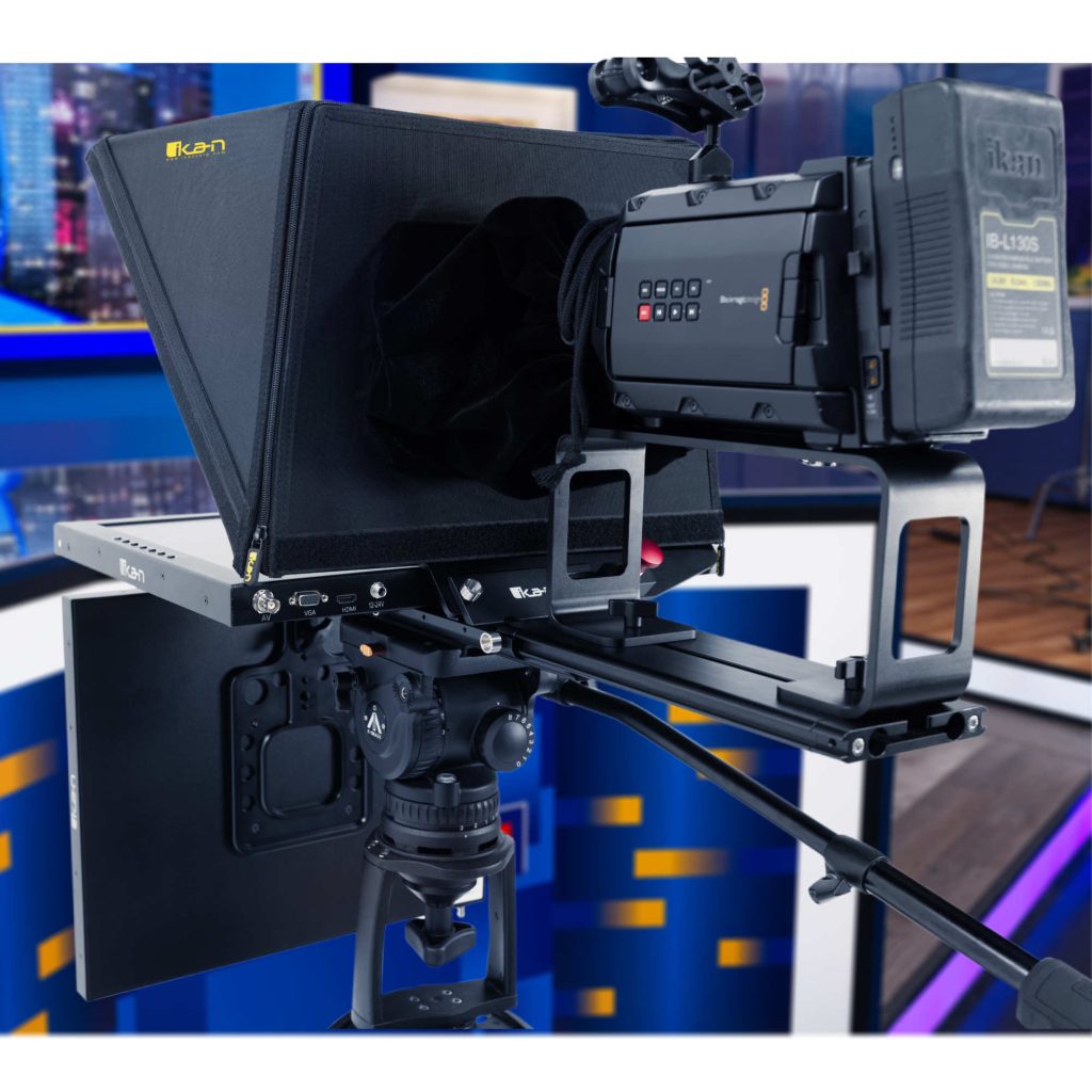 Professional 19" High Bright Beam Splitter Teleprompter with 19" Talent