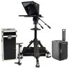 ikan broadcast turnkey solution that includes everything you need teleprompter, pedestal, tripod, dolly, carring case