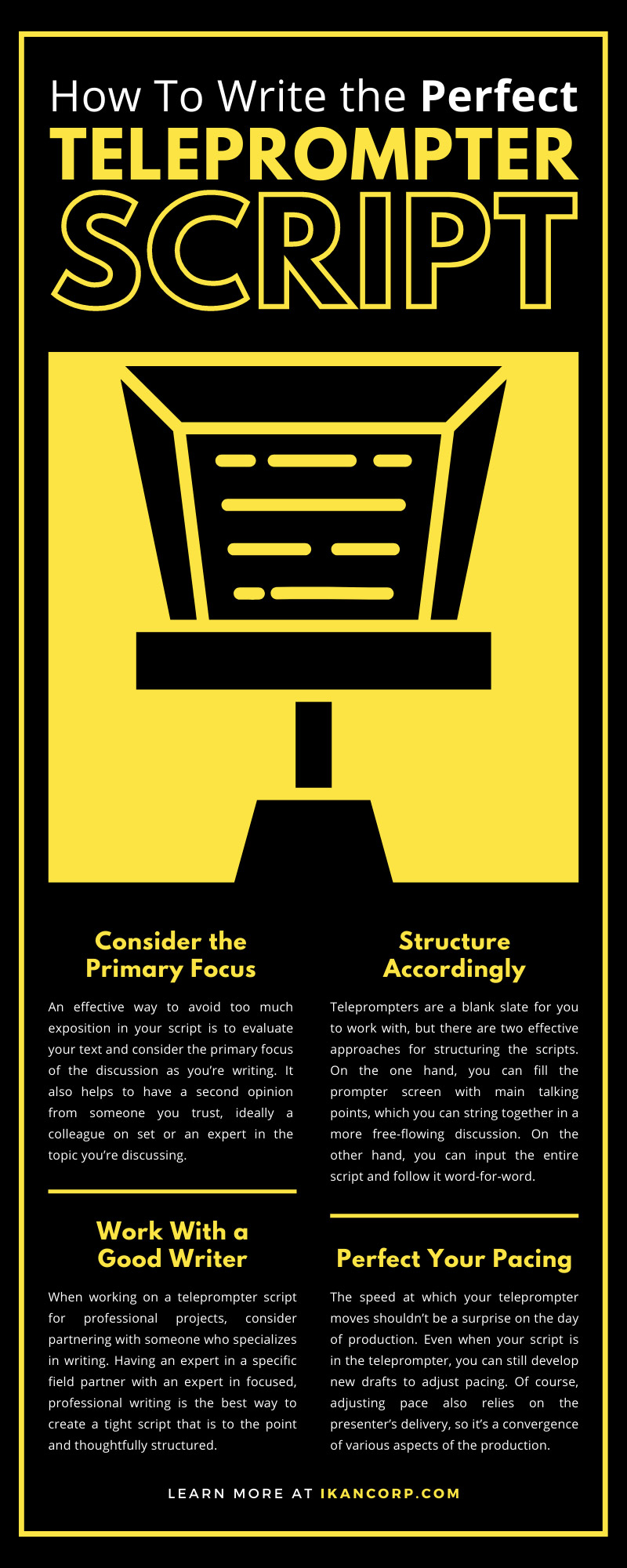 teleprompter script