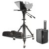 ikan broadcast turnkey solution that includes everything you need teleprompter, pedestal, tripod, dolly, carring case