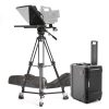 ikan broadcast turnkey solution that includes everything you need teleprompter, pedestal, tripod, dolly, carring case