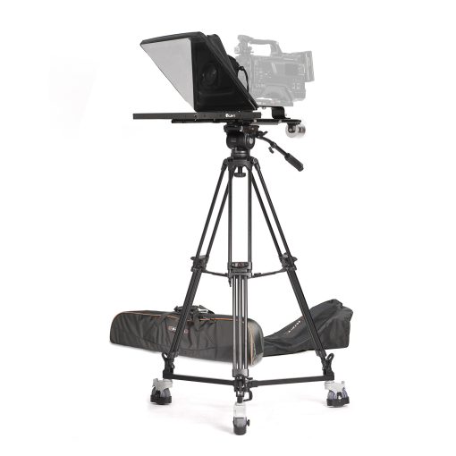 ikan broadcast turnkey solution that includes everything you need teleprompter, pedestal, tripod, dolly, carring case
