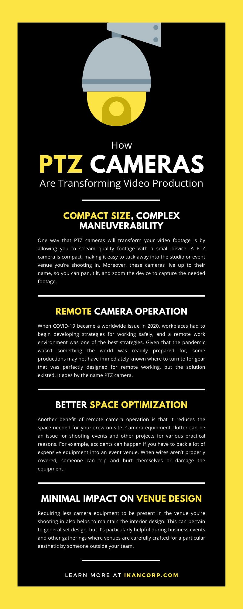 How PTZ Cameras Are Transforming Video Production