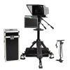 ikan broadcast turnkey solution that includes everything you need teleprompter, pedestal, tripod, dolly, carring case