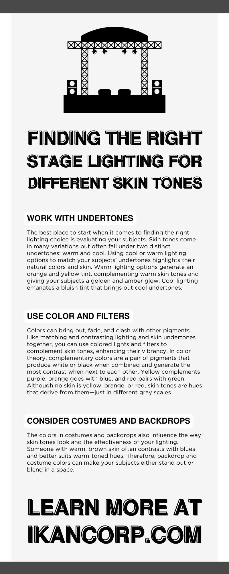 Finding the Right Stage Lighting for Different Skin Tones