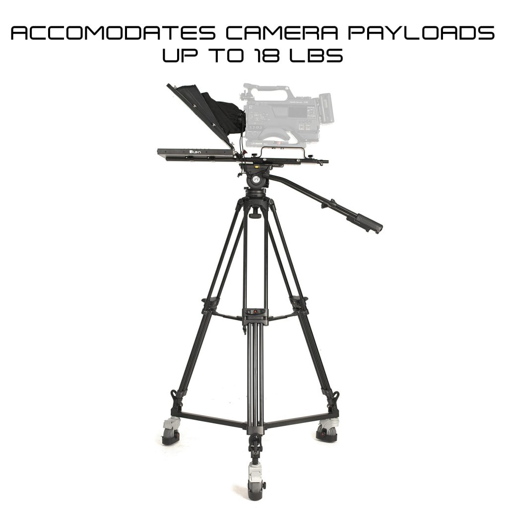 17" Teleprompter, Tripod & Dolly Turnkey Ikan