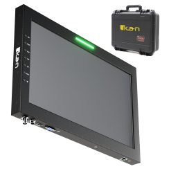 M15W, 15 inch teleprompter, widescreen teleprompter, SDI, 3G-SDI, teleprompter travel kit, ethernet, GPIO, VGA monitor, HDMI teleprompter monitor