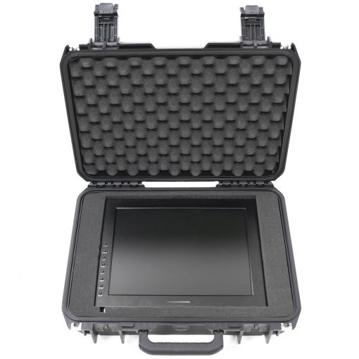 15 inch teleprompter monitor in a travel case