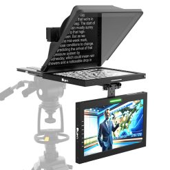 15 inch teleprompter, professional teleprompter, widescreen talent monitor, M15W