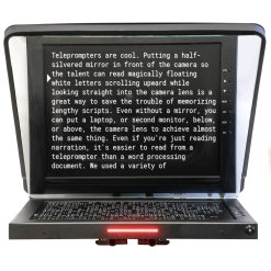 15 inch teleprompter, tally light,