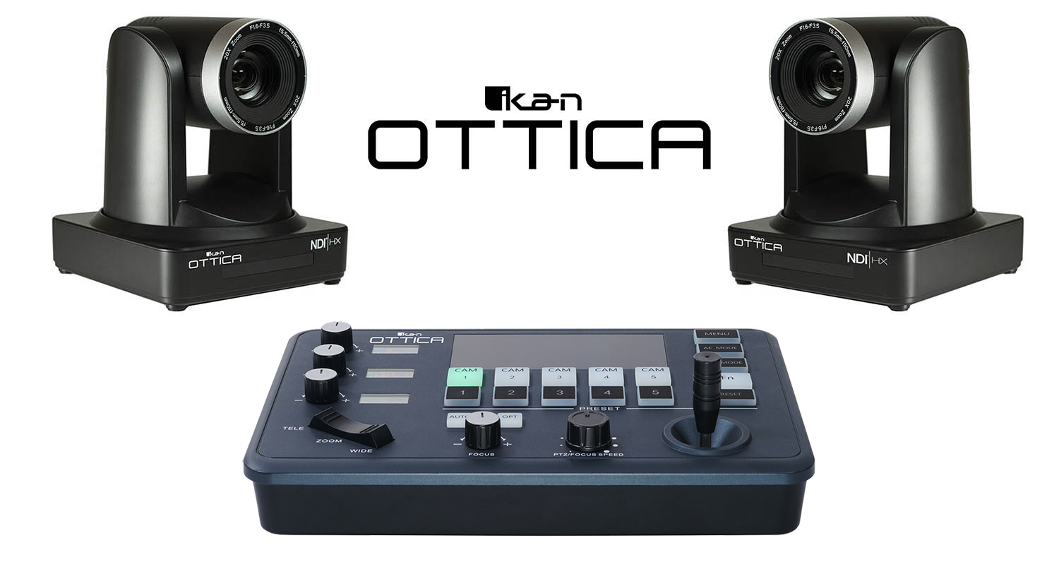 ikan ottica ptz camera bundle that comes with 2 cameras and a controller