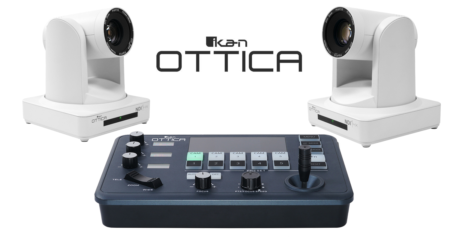 ikan ottica ptz camera bundle that comes with 2 cameras and a controller