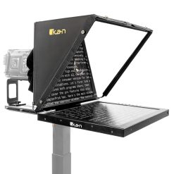 PT4900-V2, PT4900S-V2, Professional 19-inch high-bright teleprompter featuring a 1000 nit monitor, high-quality 70/30 beam splitter glass, lightweight aluminum chassis, and a screen readable from up to 25 feet. It includes multiple camera mounting options, an adjustable base for easy balancing, and reusable foam for transport. Suitable for various cameras including camcorders, DSLR, and mirrorless. Comes with PrompterPro software for MAC & PC and supports SDI, HDMI, composite, and VGA inputs.