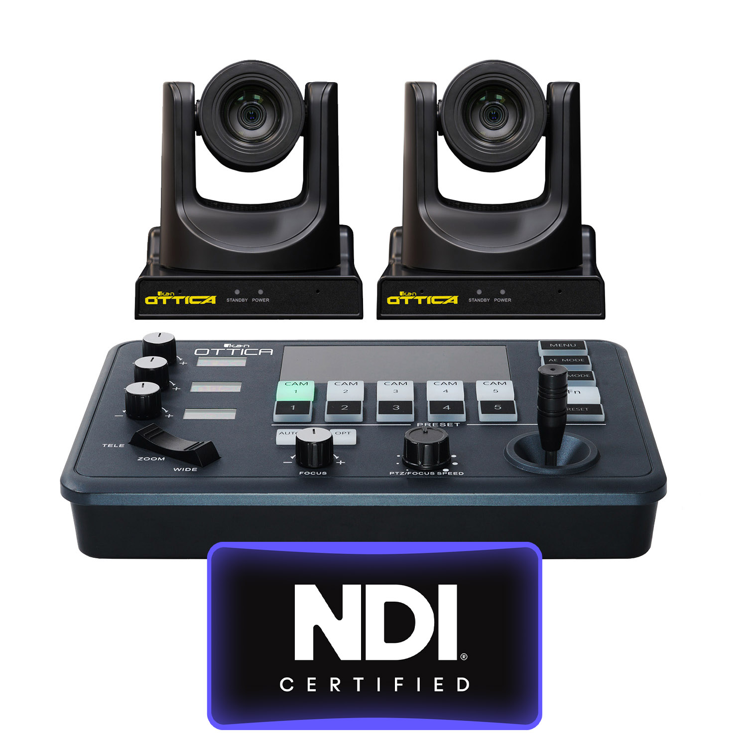 Full NDI PTZ camera bundle Certified