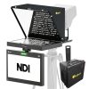 Aura™ 19" POE++ NDI Teleprompter & NDI Talent Monitor w/ Full NDI Encoding/Decoding & IP Tally Light + Travel Kit