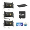 Lyra POE 1 x 2 Bi-Color Studio Soft Panel LED 3x Light Bundle w/ Netgear PoE++ Switch and Light Deck