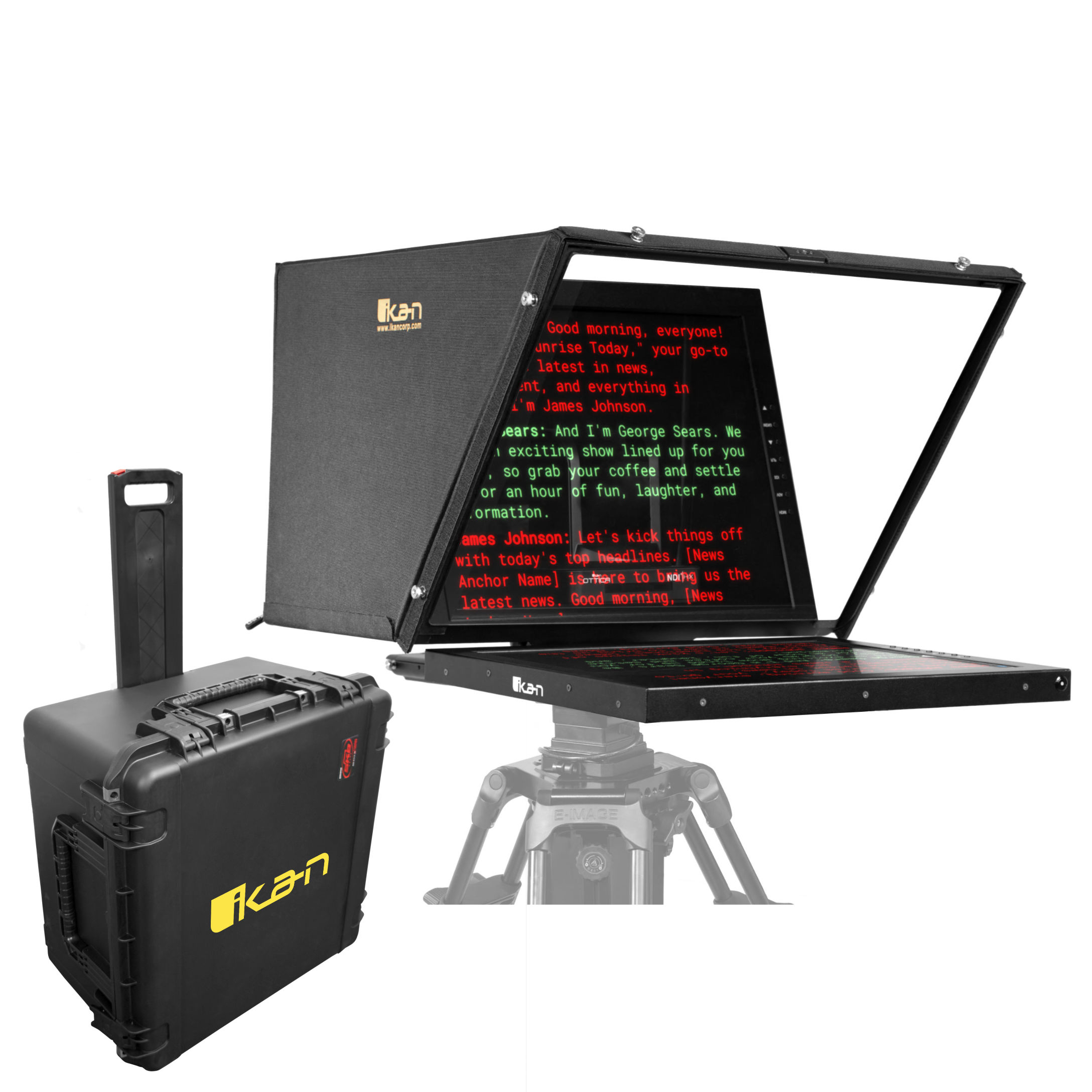 PT419-PTZ-TK PTZ Teleprompter, Hard Case, Travel Kit