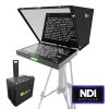 Aura™ 19" PTZ POE++ NDI Teleprompter w/ Full NDI Encoding/Decoding, IP Tally Light + Travel Kit