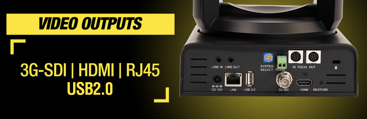 OTTCA PTZ video outputs