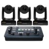 OTTICA 4K PTZ Camera bundle with IP and analog protocols like visca, ip visca, pelco, and onvif