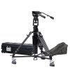 best motorized pedestal with 61 lbs payload heavy duty with travel case road case counterbalance rolling hard case with foam and dolly