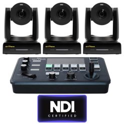 OTTICA™ Bundle, 3 4K PTZ Cameras, 1 PTZ Controller