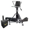 19" 4:3 Teleprompter, Motorized Pedestal & Dolly Turnkey, Travel Kit