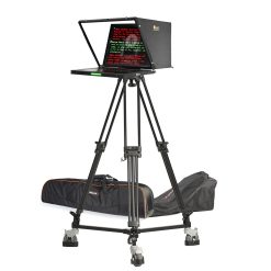 19" 4:3 PTZ Teleprompter, Tripod & Dolly Turnkey