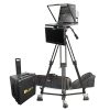 19" 4:3 Teleprompter w/ 16:9 Talent Monitor, Tripod & Dolly Turnkey, Travel Kit