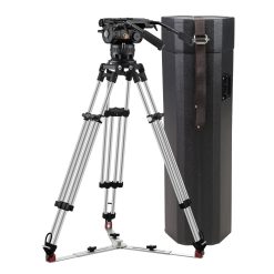 EG65PRO Mitchell Fluid Head & Heavy-Duty Tripod Kit 143lb Payload Capacity (E-Image)