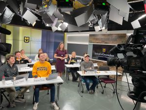 Mizzou broadcast studio learning lab