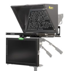PTZ Teleprompter for Corporate AV and podcast studios – professional PTZ camera teleprompter providing clear script delivery and natural eye contact for high-quality video production