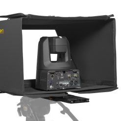 PTZ Teleprompter for Corporate AV and podcast studios – professional PTZ camera teleprompter providing clear script delivery and natural eye contact for high-quality video production